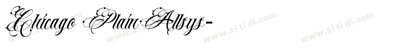 Chicago PlainAltsys字体转换